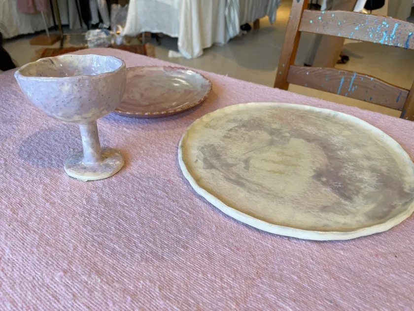 月の光をすくうお皿