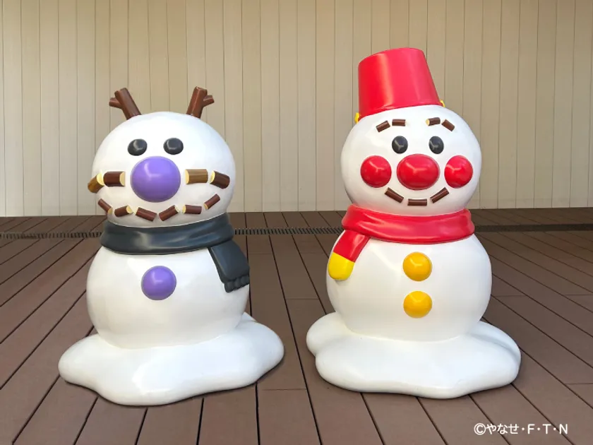 アンパンマンたちの雪だるま