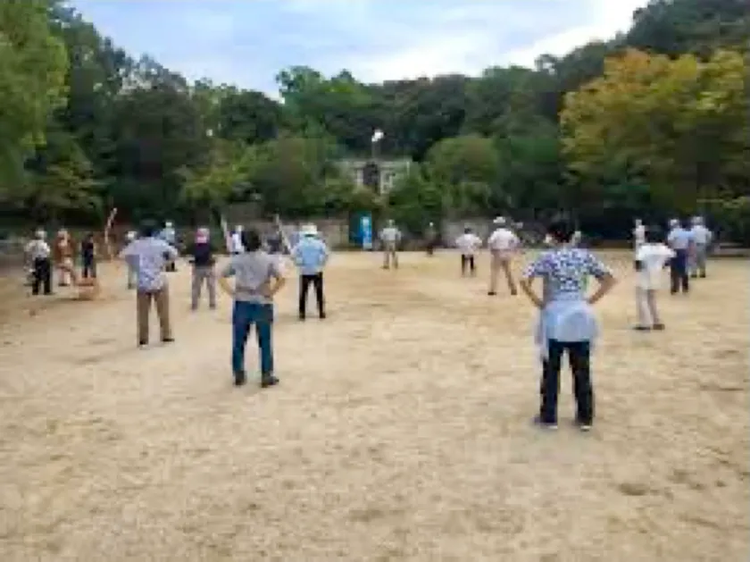 ラジオ体操の様子1