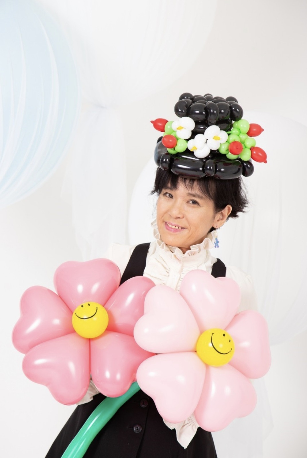 パナソニック　スターツアーズバルーン記念品 ピアノ発表会に記念品を兼ねたバルーンのステージ飾り | 音符模様の星