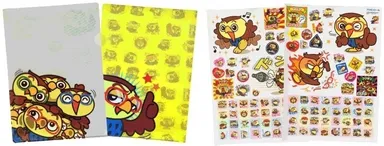 クリアファイル、シール