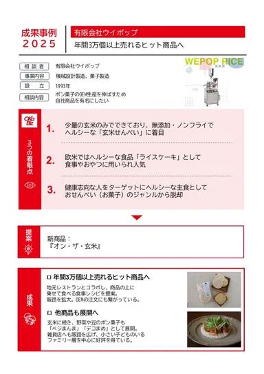 成果事例／ウイポップ