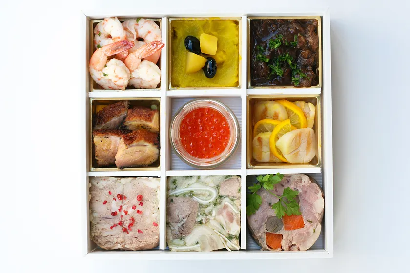 フレンチ惣菜を詰め合わせた一の重