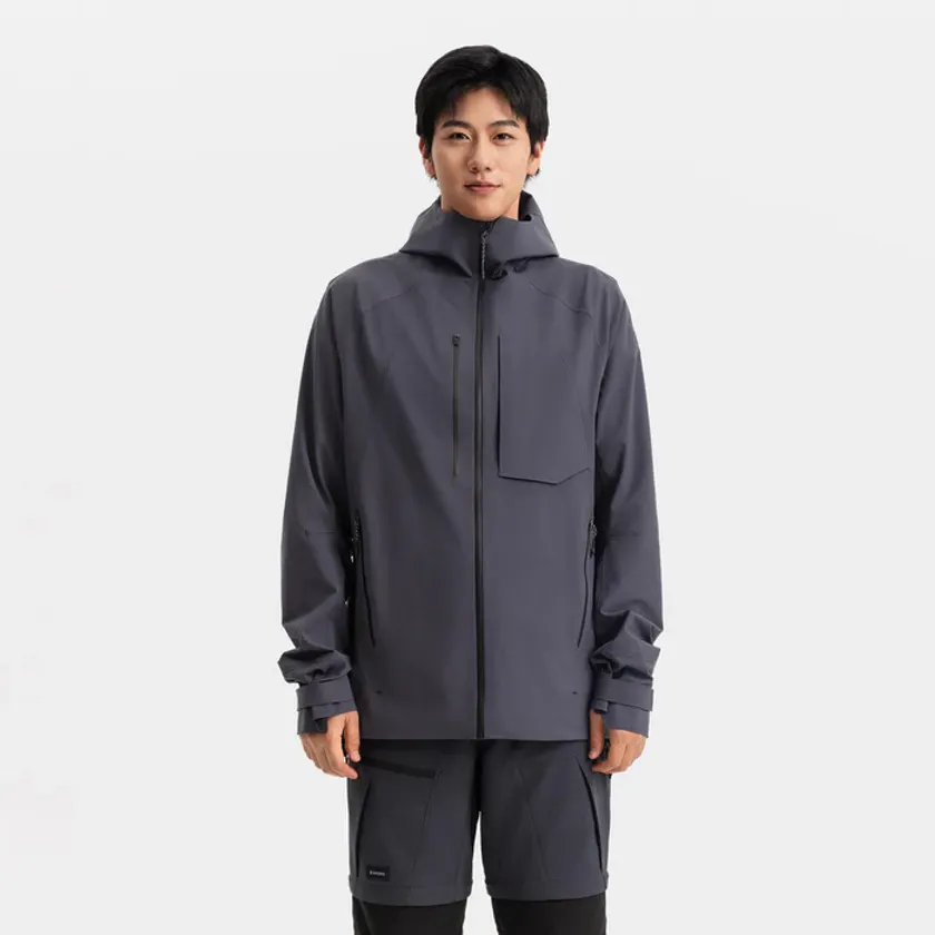 メンズ防水ハイキングジャケット MH900 グレー ¥34,900