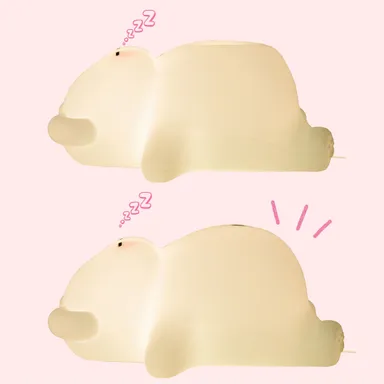 ぐっすりクマさんのシリコンライト　お腹がふくらむ