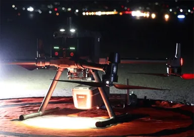 ＜路面状況の点検に用いたレーザ計測機＞