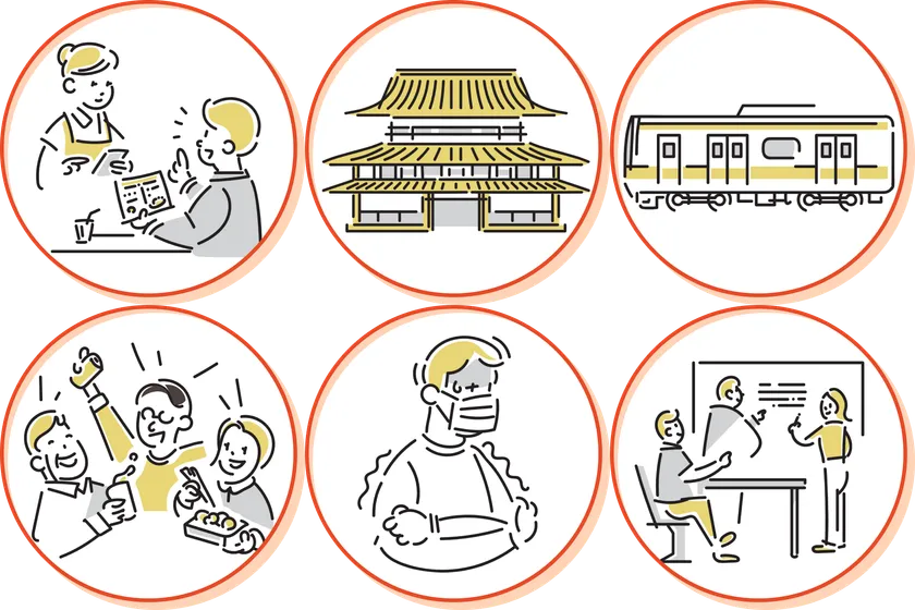 「Japaner」はさまざまな場面で訪日観光客をサポートします。