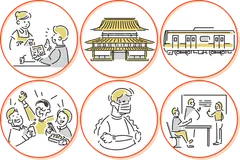 「Japaner」はさまざまな場面で訪日観光客をサポートします。