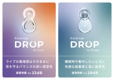 「Earplugs DROP」シリーズ