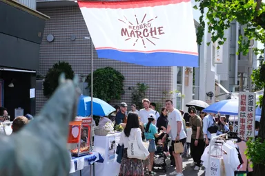 目黒通りがマルシェ会場になる二日間