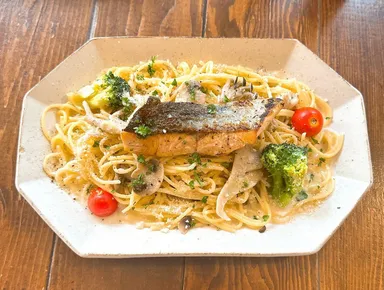 ◆秋鮭ときのこのクリームパスタ
