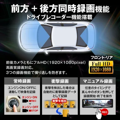 前後同時録画機能