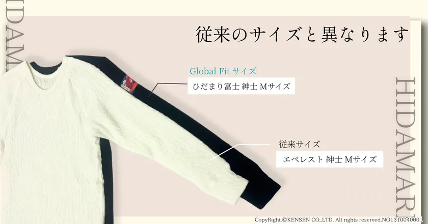 (従来サイズとの比較)