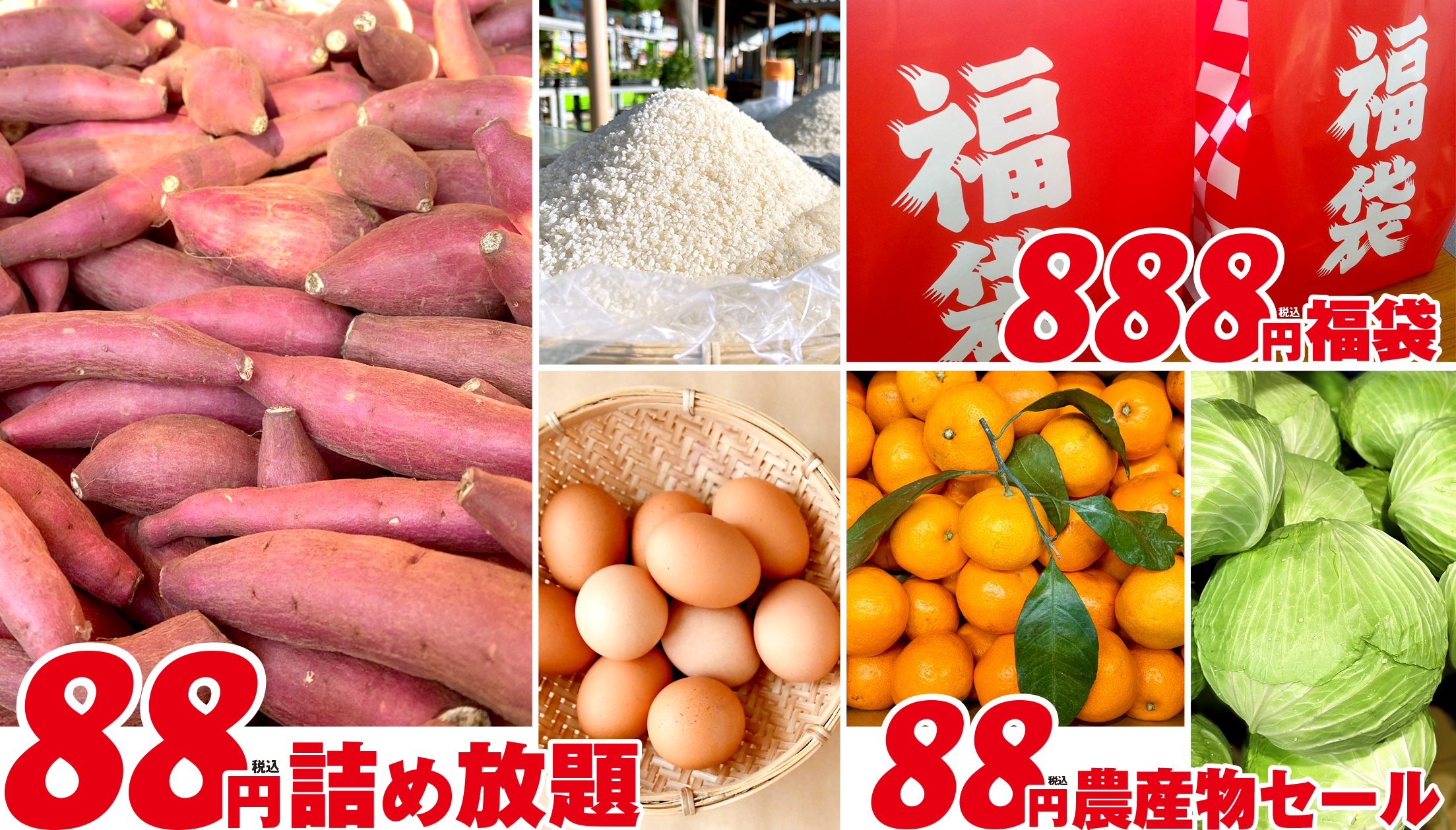 “道の駅木更津うまくたの里”で、《2025年 8周年祭》を開催！10月30日(木)～11月3日(月・祝)は、“8”にまつわるお得なイベントが目白押し！