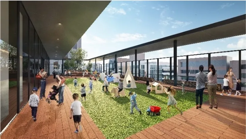 6階オープンスペース「かみはちこうえん」