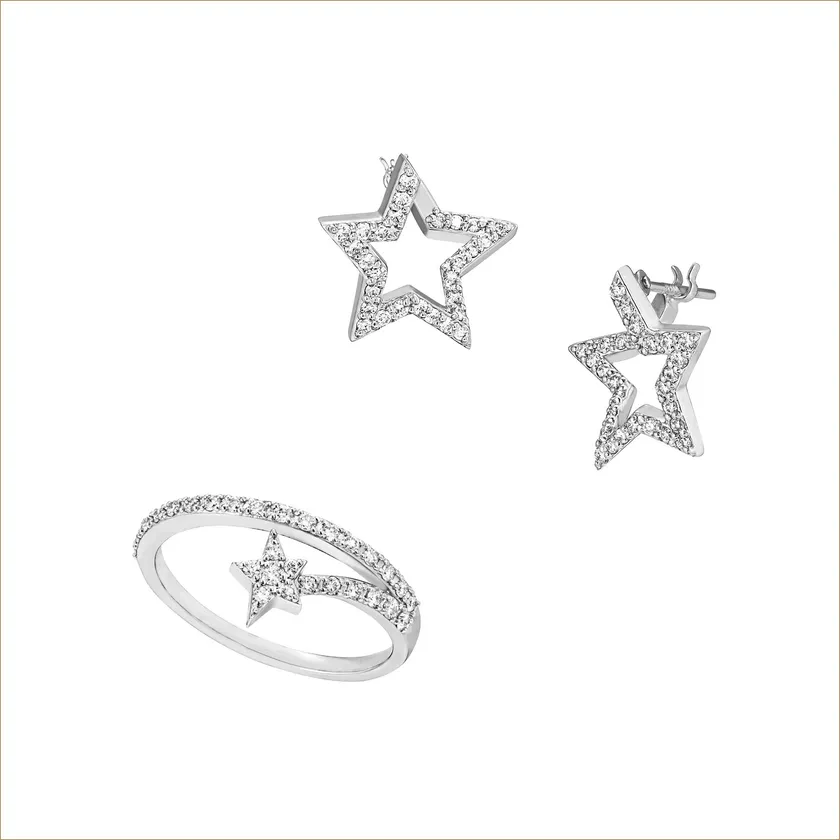 Pt950 ダイヤモンド リング、ピアス