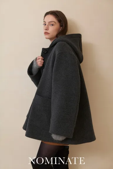 Joy Cashmere Blend Hooded Coat ￥71,820
