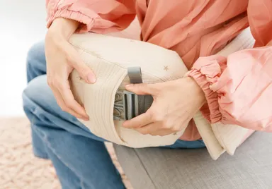 取り外せるサポートベルト