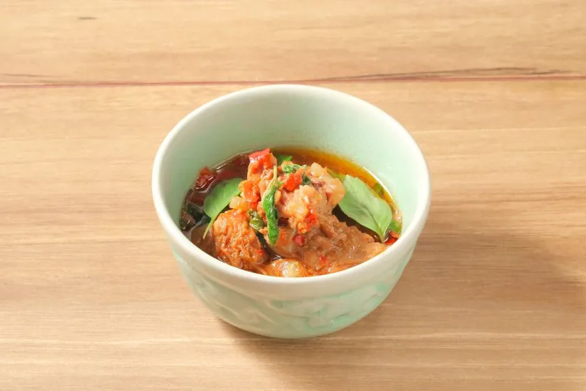 おつまみなんこつガパオ