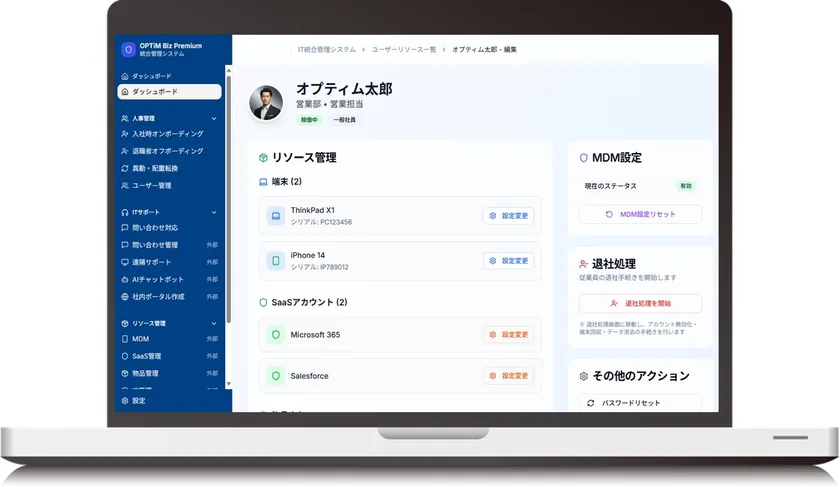 情シスのあらゆる業務を統合的に管理