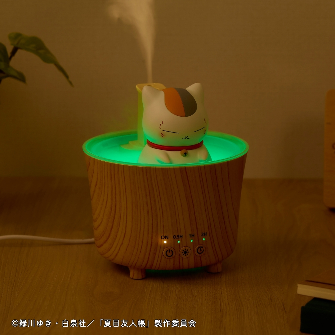 夏目友人帳』ルームライトになる加湿器が新登場 ニャンコ先生がお風呂