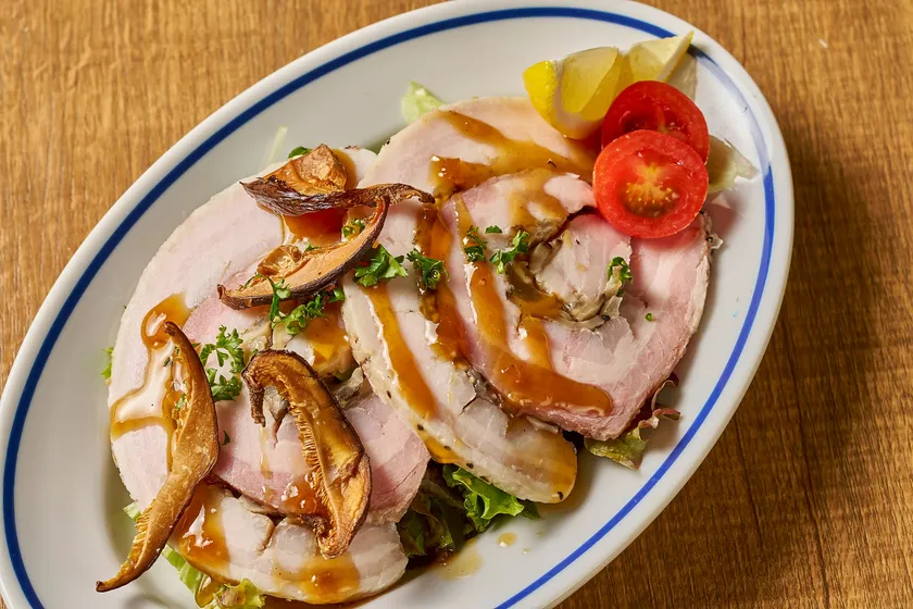 シャルキュトリー　～伊豆しいたけのロールハム～