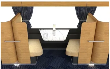 １・２号車　２人席（イメージ）