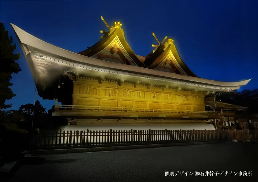 吉備津神社ライトアップイメージパース