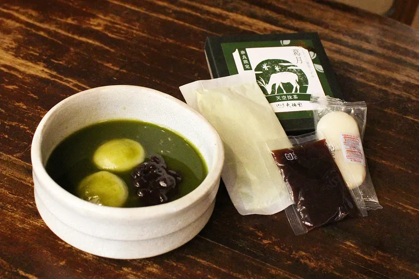 葛月(贅沢葛湯)抹茶中身