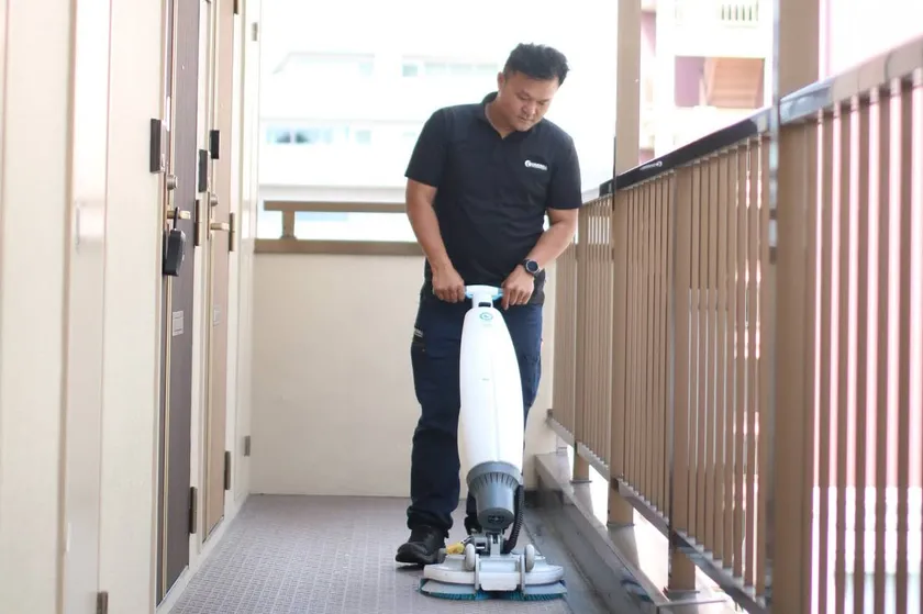 日常清掃プラス 作業の様子