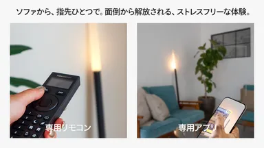 ソファから、指先ひとつで。面倒から解放される、ストレスフリーな体験。