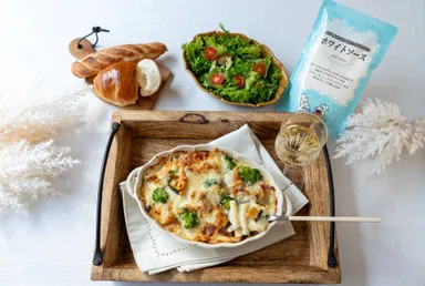 ホワイトソース調理例