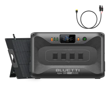 バクアップ電源「Apex 300」と200Wソーラーパネル