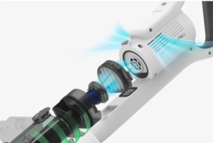 HEPAフィルターで排気クリーン