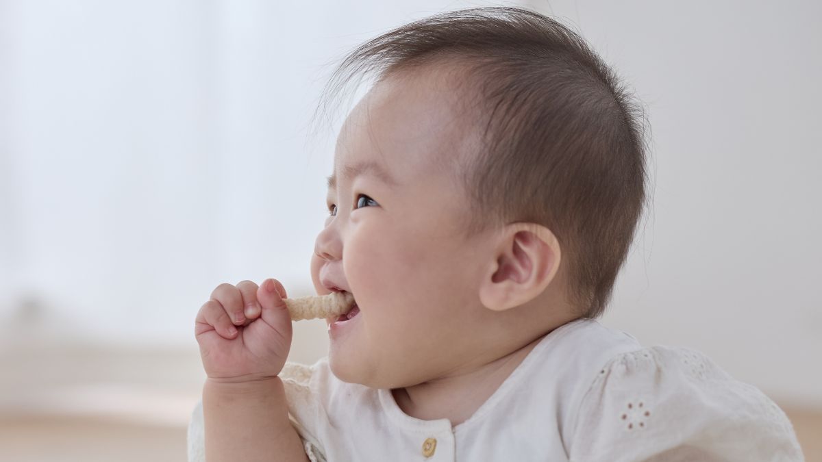 5秒に1個売れている*ベビーせんべいに待望の新味登場 子どもに不足しが