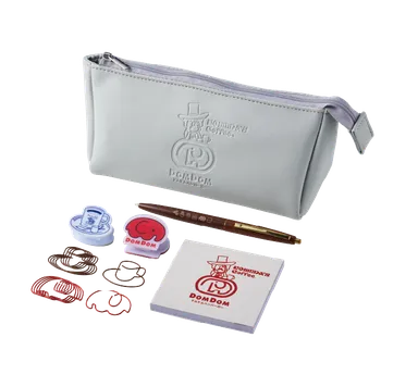 コメ宝くじ2等-コメダ珈琲店×ドムドムハンバーガー オリジナル文具セット