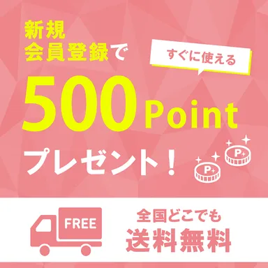 新規会員登録でポイントプレゼント