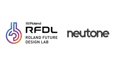 Roland Future Design Labのロゴ(左)とNeutoneのロゴ(右)