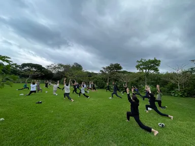 ヨガ体験の様子