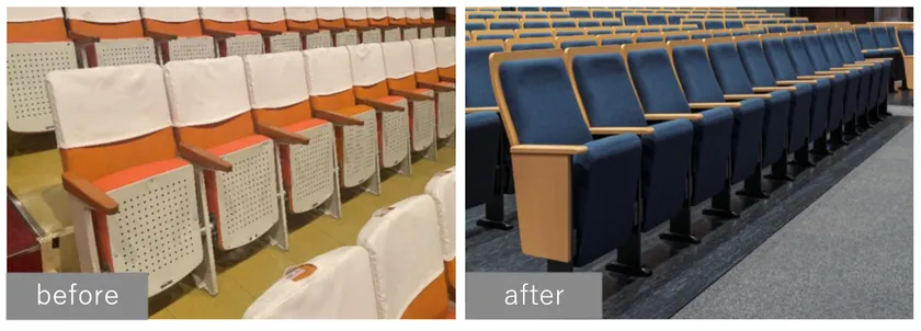 改修によって施設イメージが一新する