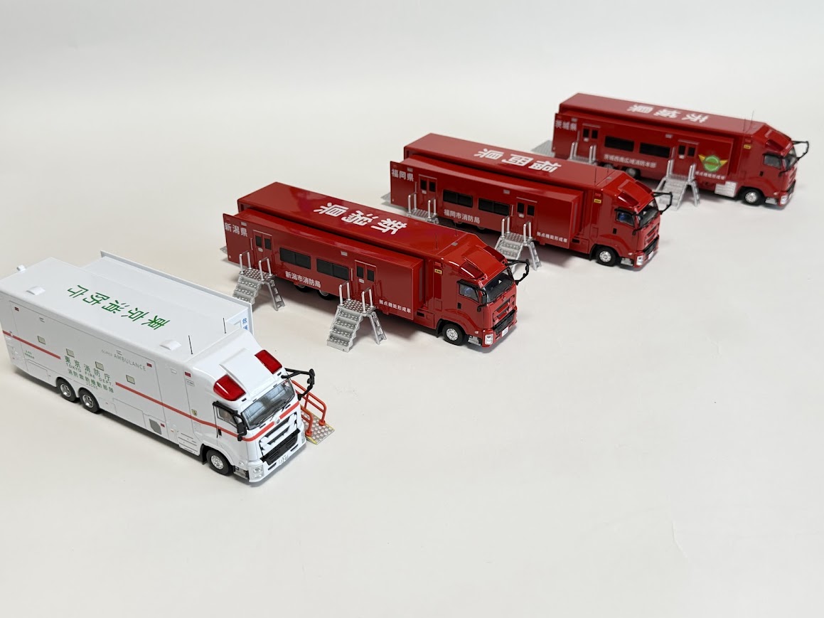 ACTCAR(アクトカー)シリーズ新製品 消防大型車ダイキャストミニカー