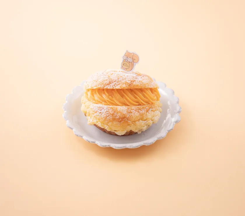 【パン工房カフェ ほっこり】「めろめろクリームパン」