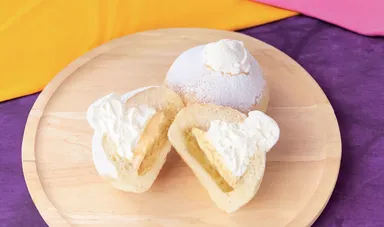 【イルマットーネ アルル】「とろけるクリームパン～北海道スイートポテトと生クリーム＆カスタード～」