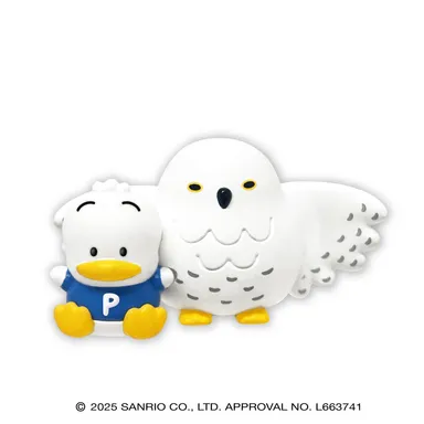 シロフクロウとあひるのペックル