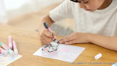 付属のシートでジェルシール作り