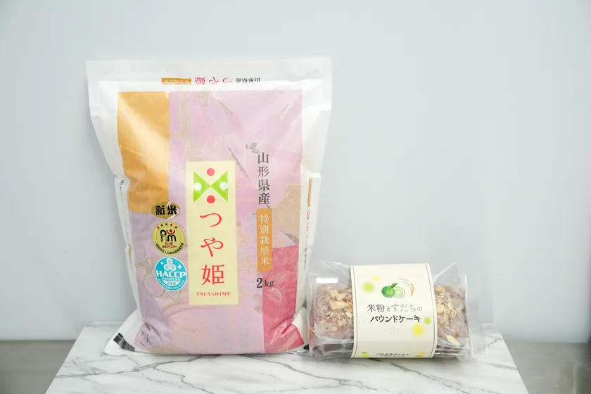 リターン(7) 米粉とすだちのパウンドケーキ、つや姫2kg