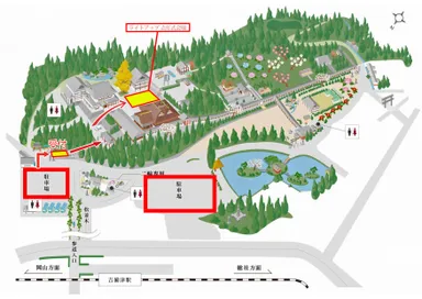 ライトアップ点灯式会場