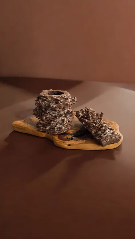 【カカオ香る、切り株のようなフォルムのクリスピーバウムクーヘン】