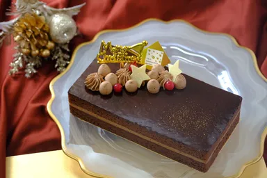 クリスマスヴィーガンチョコレートケーキ