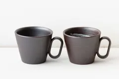 生涯を添い遂げるマグ 萬古焼 醉月陶苑(左から　無地・中白)
